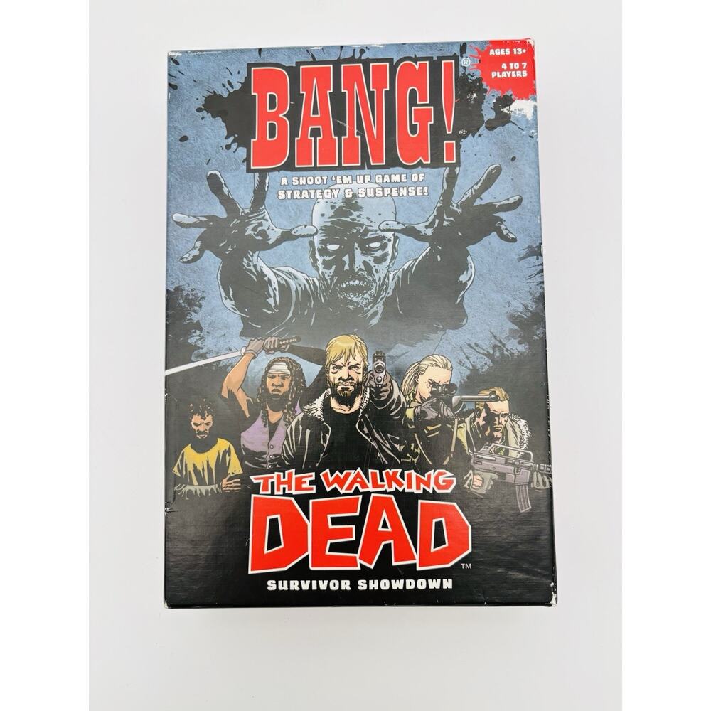 BANG! The Walking Dead Survivor Showdown Strategy Game USAopoly Complete VG Cond